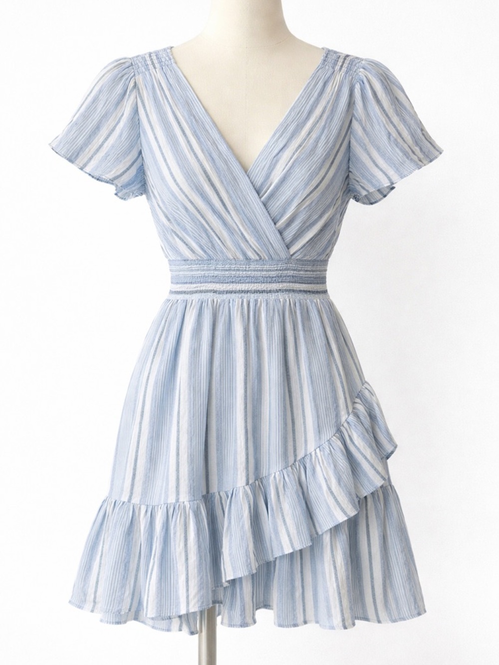 Striped Blue and White Dress Michael Kors